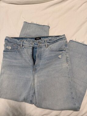 express modern straight light wash jeans